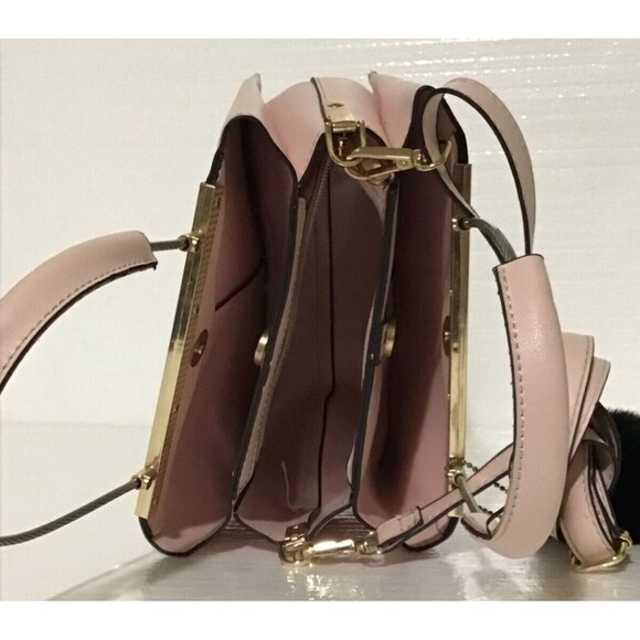 Powder Pink Double Handle Retro Handbag PREOWNED - Picture 7 of 7